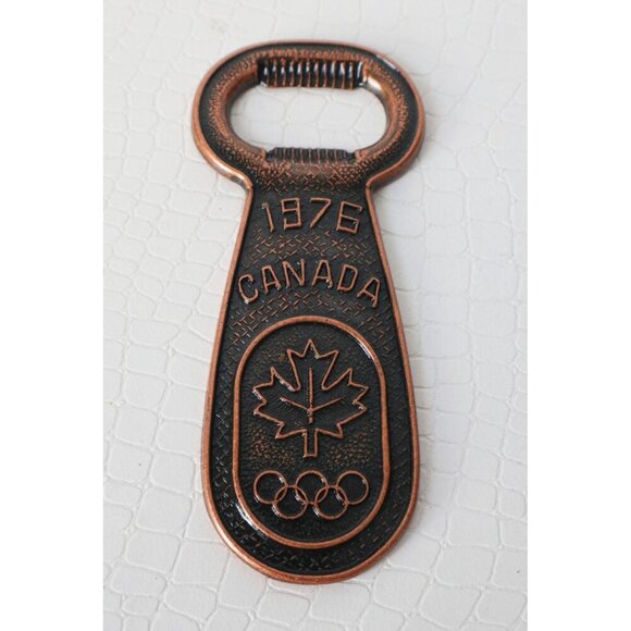 Vintage 1976 Canadian Winter Games Olympic Coaster Bottle Opener Set Souvenir - Picture 4 of 6
